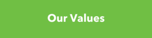 Green banner with white text reading: Our values